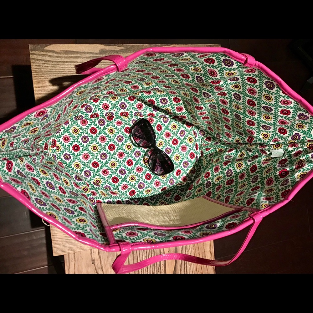 Vera Bradley Viva La Vera Straw Beach / Pool tote - Picture 5 of 7